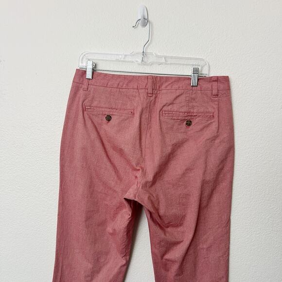 [Bonobos] Sim Straight Chino Pants Coral Red Flat Front Casual Men's Size 32x32 - Picture 4 of 10